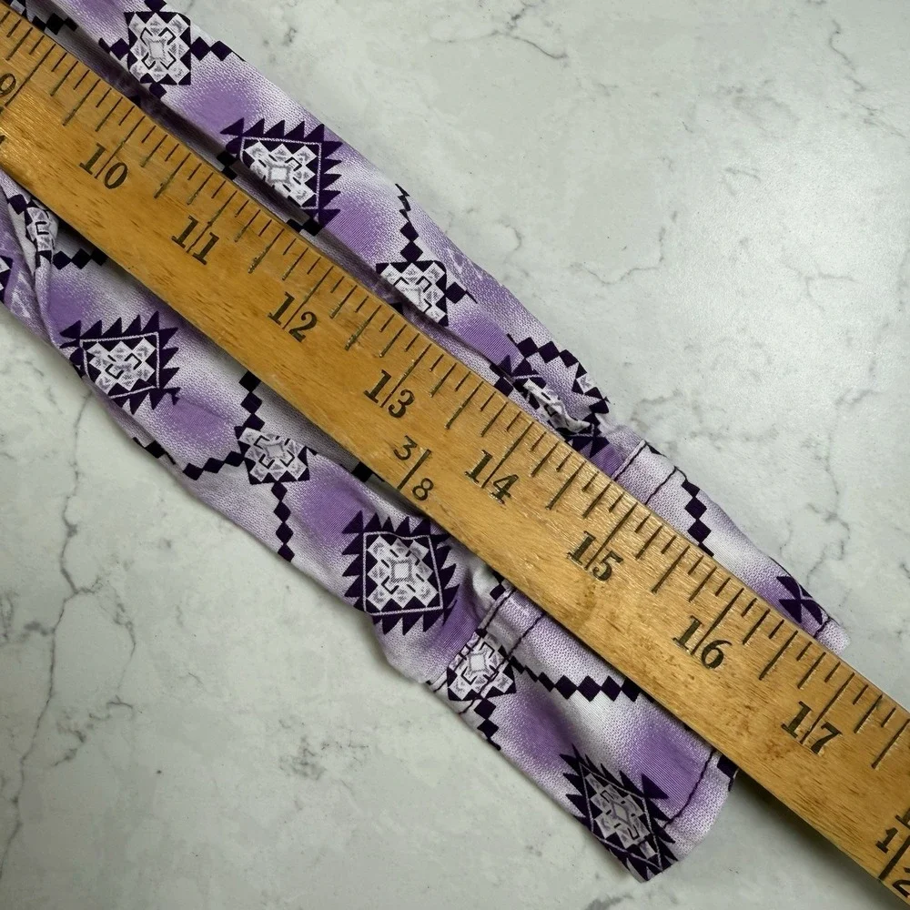 Cowgirl Hardware Western Shirt Girls 6/S Long Sleeve Aztec Purple Crystal Snaps - Picture 7 of 14